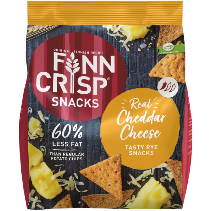 Finn Crisp Snacks Real Cheddar Cheese 150g-7310130011627