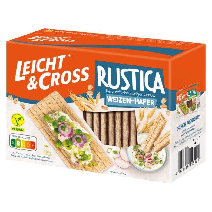 Leicht und Cross Rustica Weizen-Hafer 130g-4001518115121