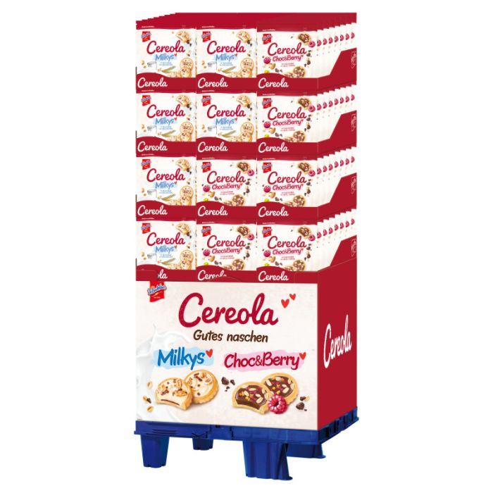 De Beukelaer Cereola Milkys/Choc&Berry 96x147g Mix-Viertelpalette-4001518115947