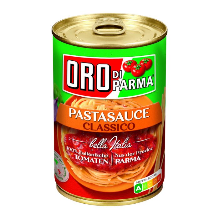 ORO DI PARMA PASTA SAUCE Classico, 425 ml Dose 400g-4008100168466