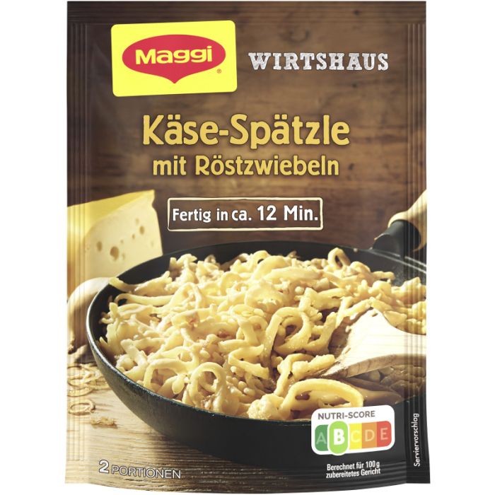 MAGGI WIRTSHAUS Käse Spätzle Mit Röstzwiebeln 119g-7613035890909