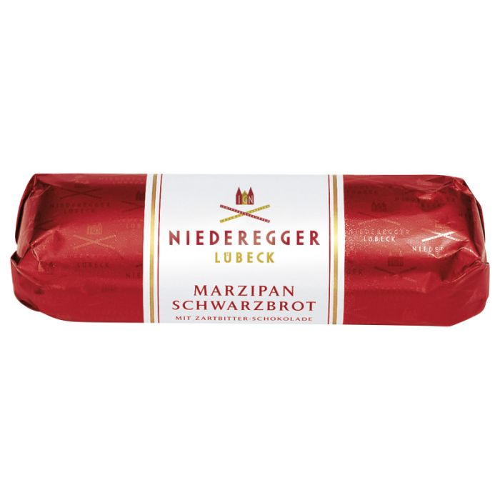 Niederegger Marzipan Schwarzbrot im Verkaufskarton 125g-4000161050308