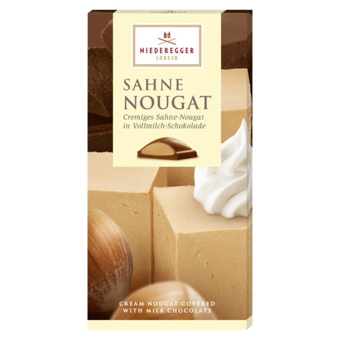 Niederegger Nougat Tafel-Schokolade Sahne 100g-4000161060062