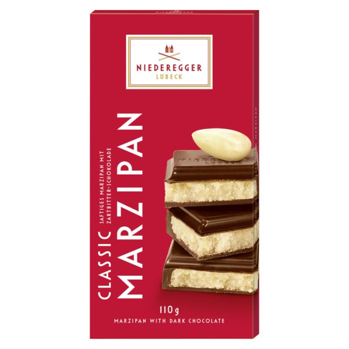 Niederegger Marzipan Tafel-Schokolade Classic Zartbitter 110g-4000161060116