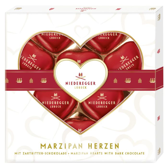 Niederegger Marzipan Herzen 125g-4000161090106