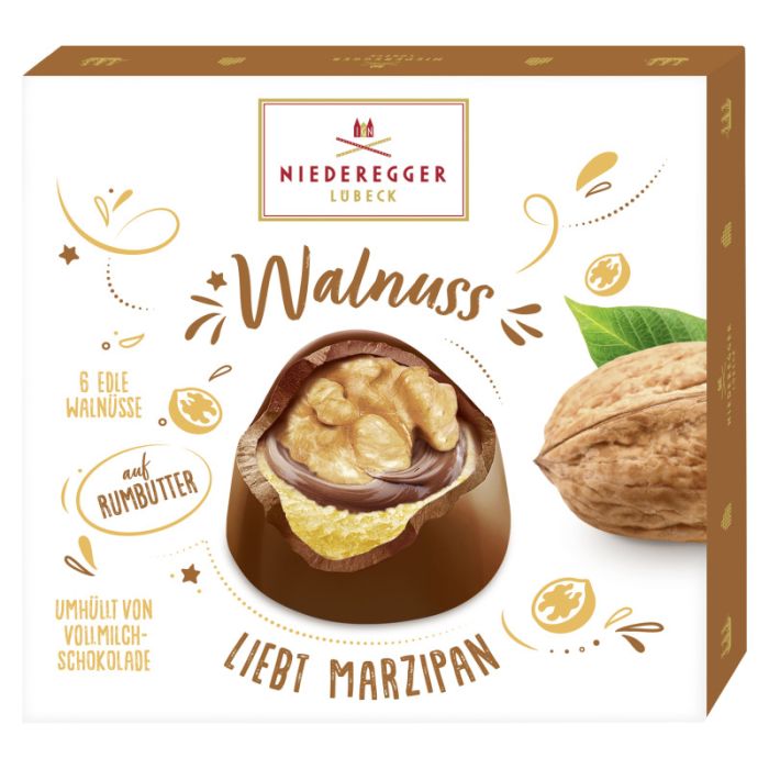 Niederegger Marzipan Pralinés »Walnuss auf Marzipan« 102g-4000161130147