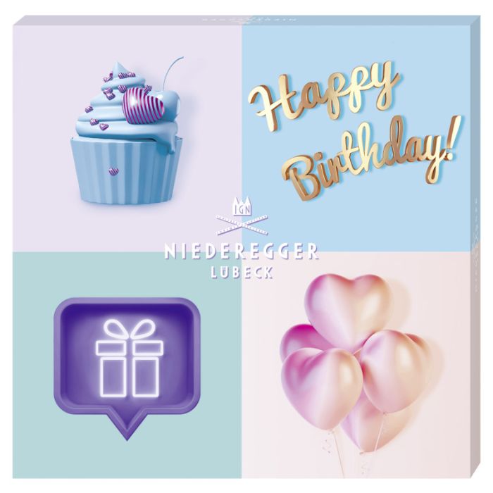 Niederegger Selektion »Happy Birthday« 'Cupecake' 100g-4000161200222