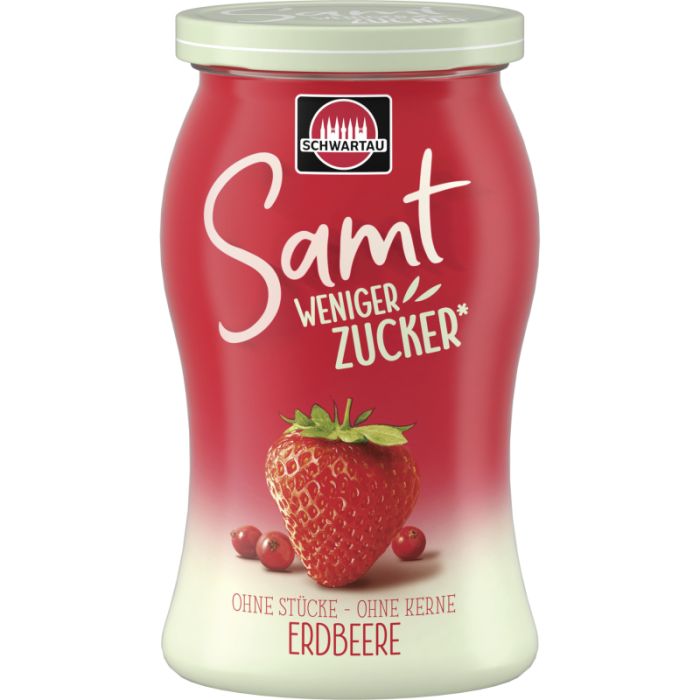 Schwartau Samt weniger Zucker Erdbeere 255g-4011800174217