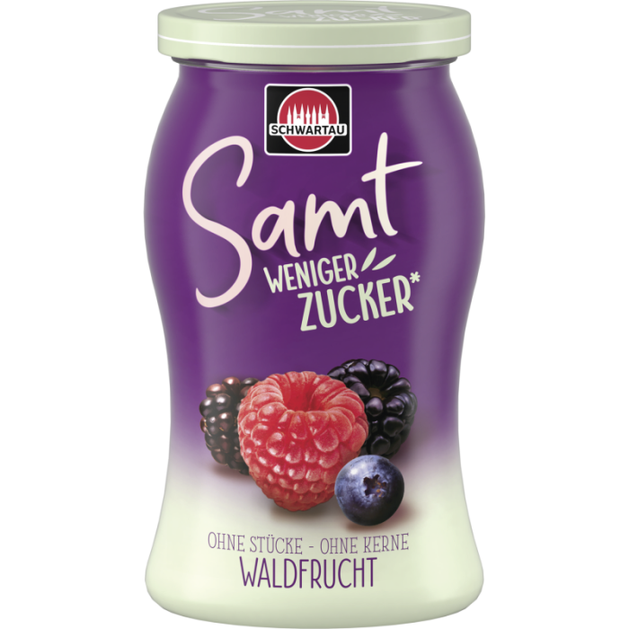 Schwartau Samt weniger Zucker Waldfrucht 255g-4011800174514