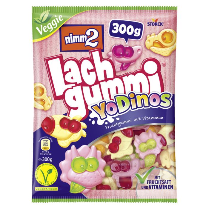 nimm2 Lachgummi YoDinos 300g-4014400930214