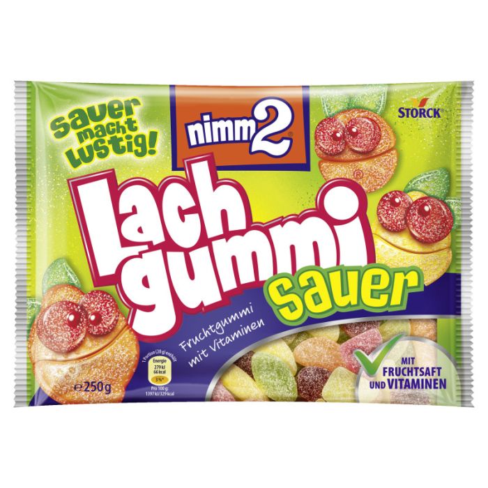 nimm2 Lachgummi Sauer 250g-4014400907629