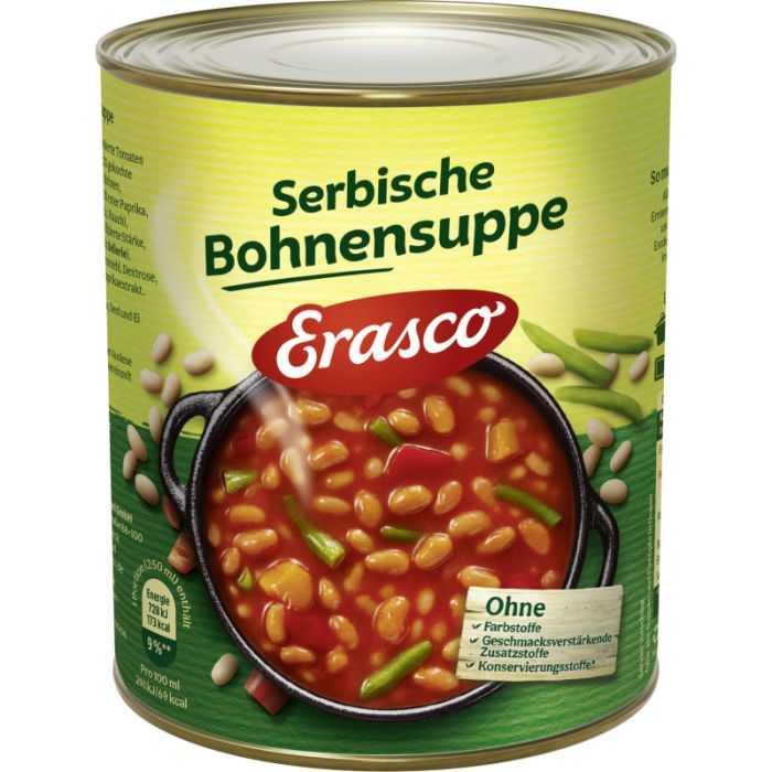 Erasco Serbische Bohnensuppe 750ml-4037300108460