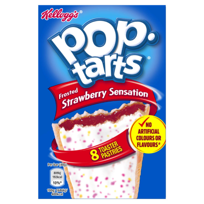 Kelloggs Pop-Tarts Frosted Strawberry Sensation 384g PopTarts-5059320000011