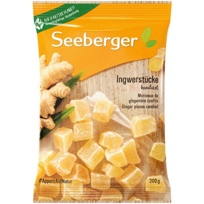 Seeberger Ingwerstuecke Kandiert 200g-4008258442012