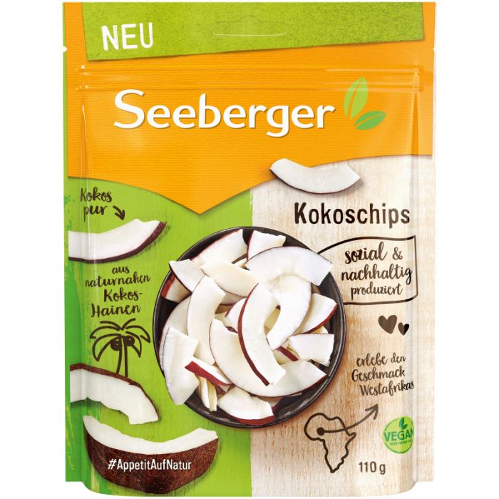 Seeberger Kokoschips 110g-4008258147009