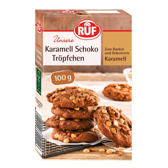 RUF Karamell Schoko Tröpfchen 100g-4002809025655