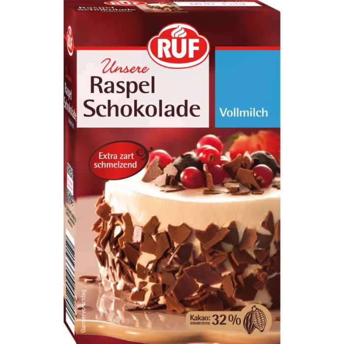 RUF Raspel Schokolade Vollmilch 100g-4002809024351