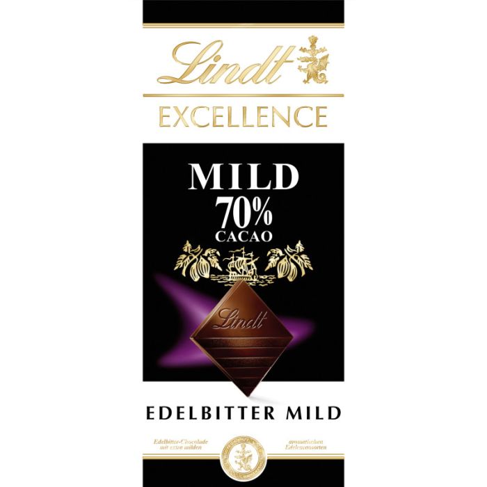 Lindt Excellence Mild 70% (100g) -4000539003509