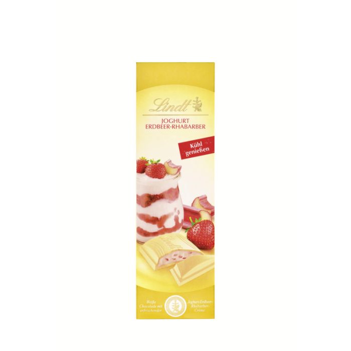 Lindt Joghurt Erdbeer-Rhabarber 100g-4000539033001