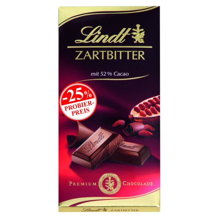 Lindt Zartbitter Tafel Promo 100g-4000539049606