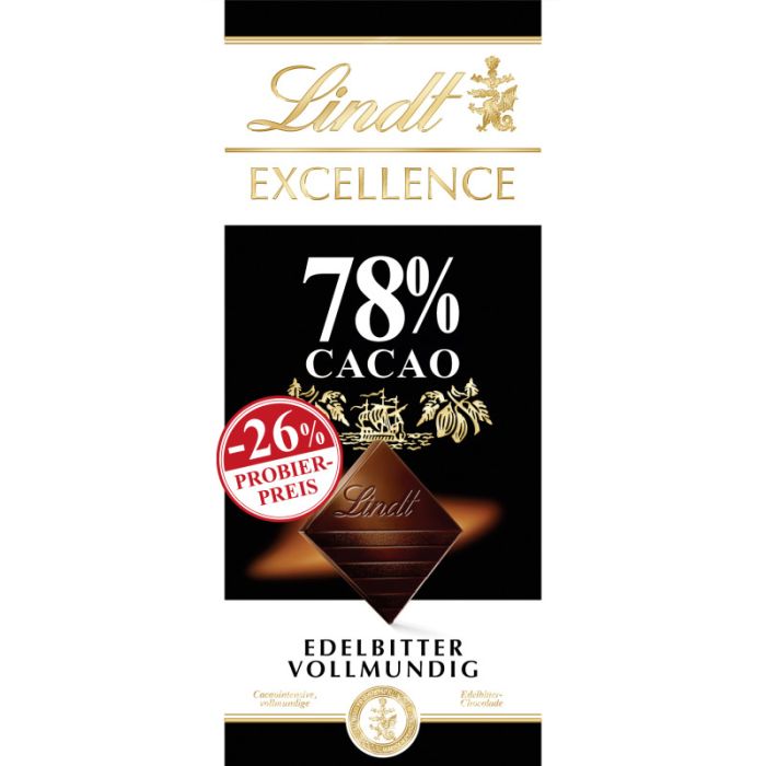 Lindt Excellence 78% Promo (100g)-4000539102127