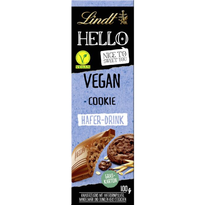 Lindt HELLO Vegan Cookie 100g-4000539213908