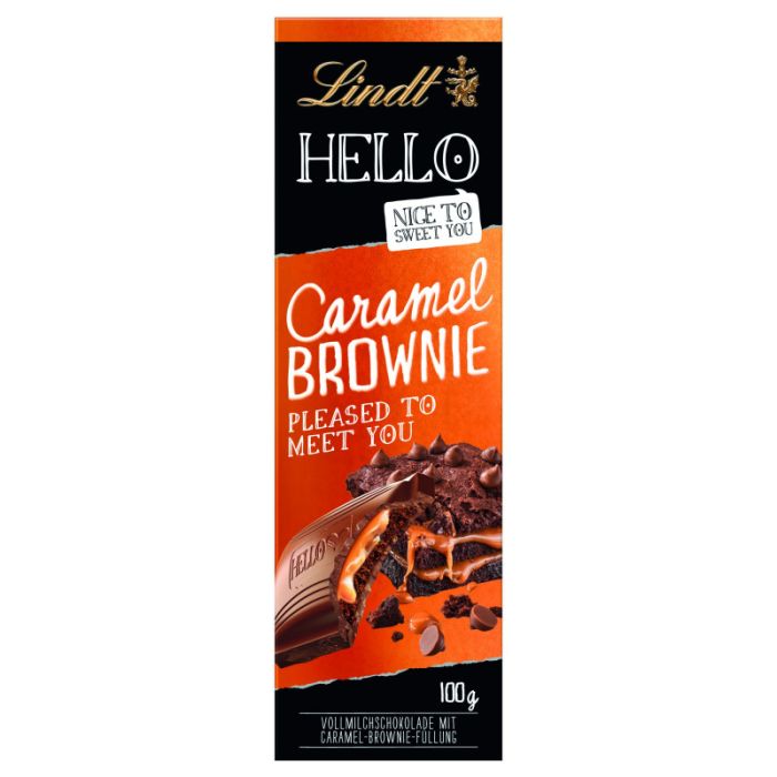 Lindt Hello Tafel Caramel Brownie 100g-4000539222009