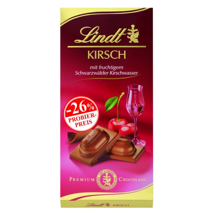 Lindt Kirsch Tafel Promo (100g)-4000539100666