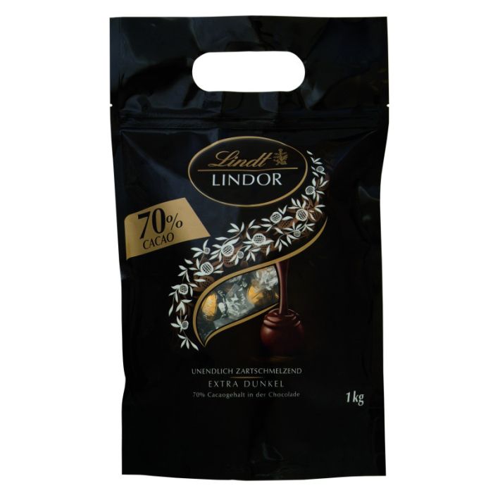 Lindt Lindor Dark 70% 1KG (1000g)-4000539499944