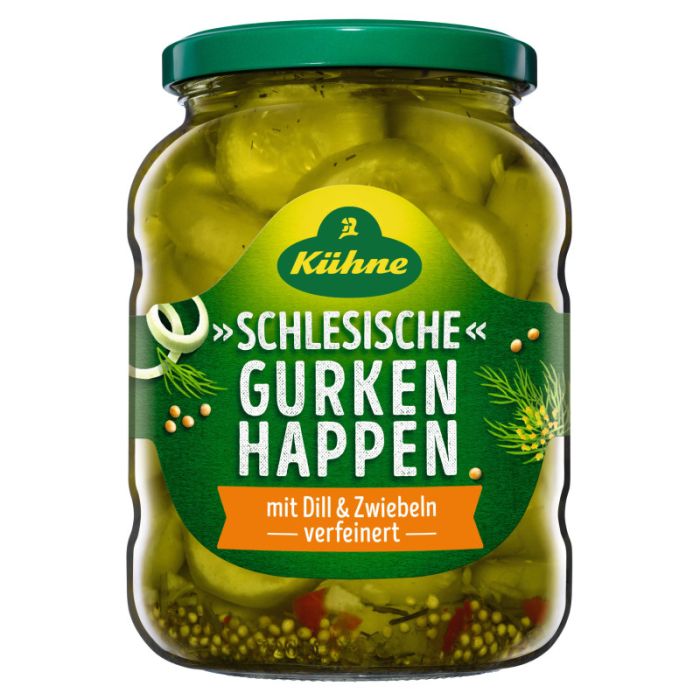 Kühne Schlesische Gurkenhappen 720ml, 12er Tray 670g-40804552