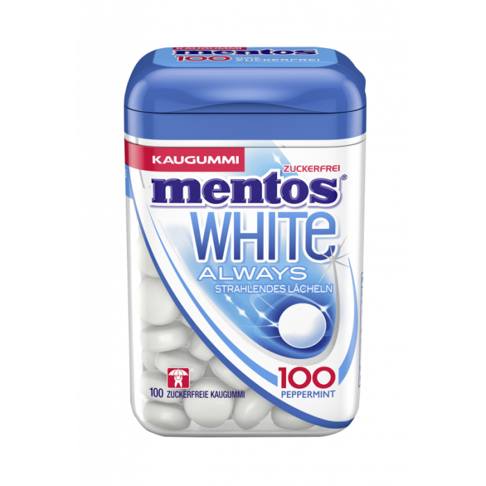 MENTOS Kaugummi Gum White Peppermint 100er = 88g-80896098