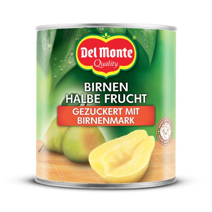 Del Monte, Birnen, 1/2 Frucht, gezuckert, mit Birnenmark, 825g-24000148111