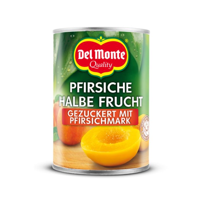 Del Monte Pfirsiche, 1/2 Frucht, gezuckert mit Pfirsichmark 420g-24000148081