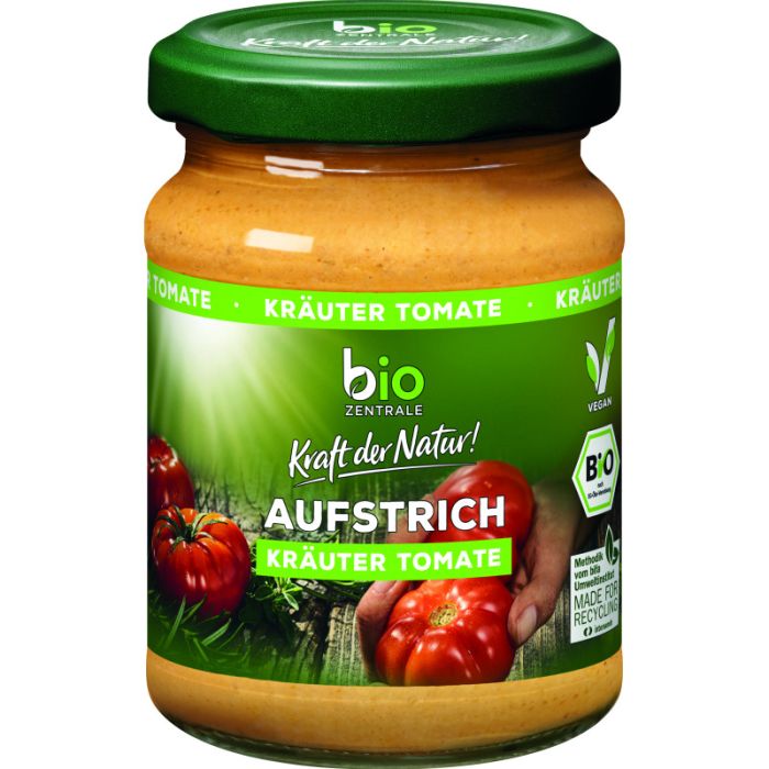 Biozentrale Aufstrich Kräuter Tomate 125g-4005009100870