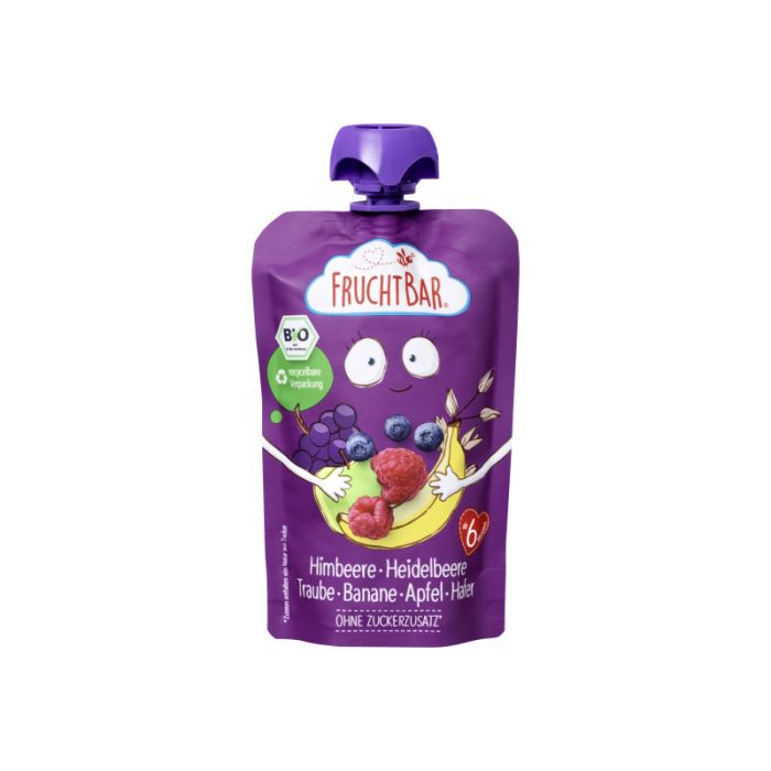 FruchtBar Bio-Fruchtpüree und Fruchtsaft mit Hafer 100g-4260133232709