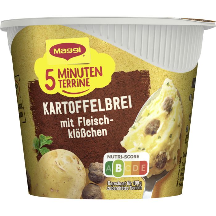 MAGGI 5 MINUTEN TERRINE Kartoffelbrei mit Fleischklößchen 46g-7613035509092