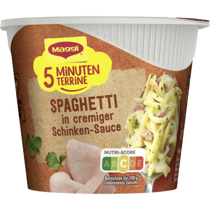 MAGGI 5 MINUTEN TERRINE Spaghetti in Schinkensauce 64g-4005500339458