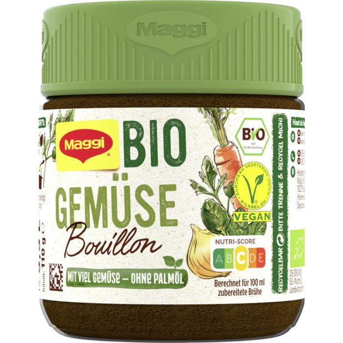 MAGGI Bio Gemüse Bouillon im Glas, Ergibt 5,5L-40056531