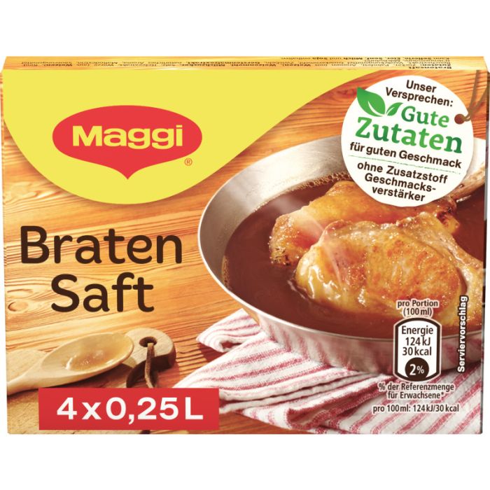 MAGGI Bratensaft 4er, ergibt 1L-4005500021629