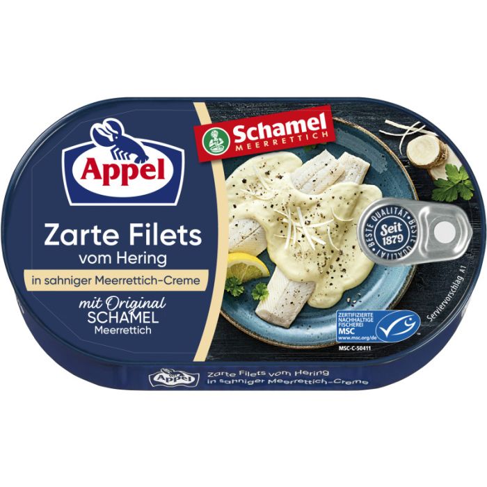 Appel MSC Heringsfilets in sahniger Meerrettich-Creme 200g-4020500922080