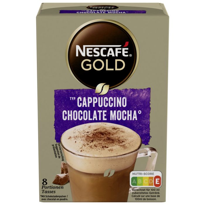 NESCAFE GOLD Typ Cappuccino Chocolate Mocha (8x18g) 144g-5011546483443