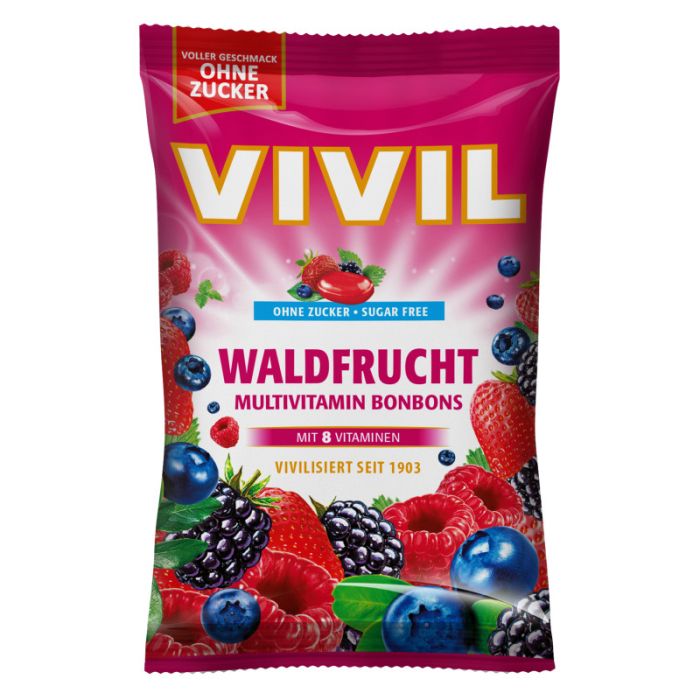 Vivil Waldfrucht Multivitamin Bonbons 120g-4020400893046