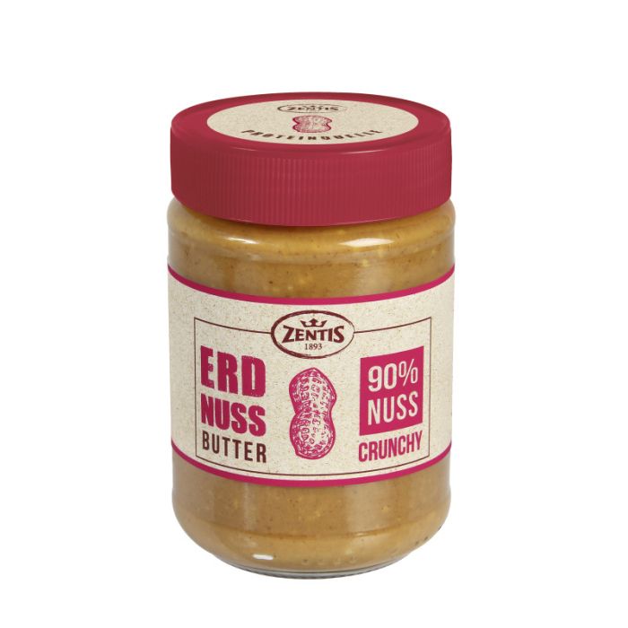 Zentis Erdnussbutter mit Erdnussstückchen 350g -4002575610659