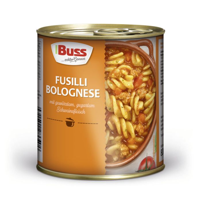 Buss Fusilli Bolognese Buss 800g -4003082150164