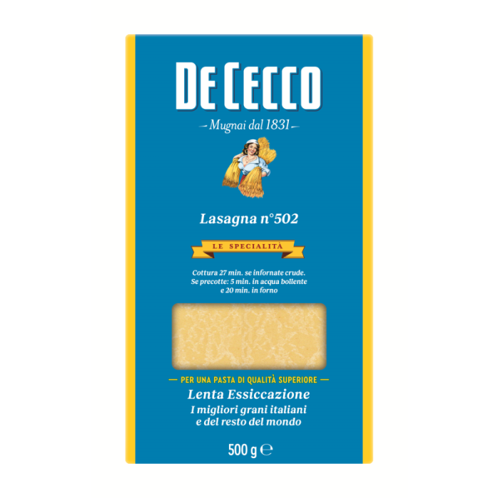 De Cecco Lasagna 500g-8001250001757