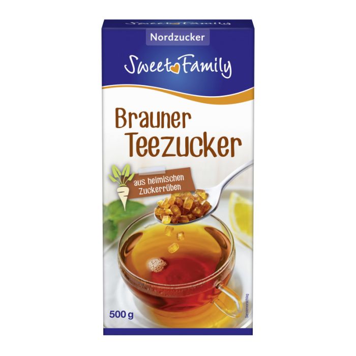 Nordzucker Sweet Family Brauner Teezucker 500g-4008671014056