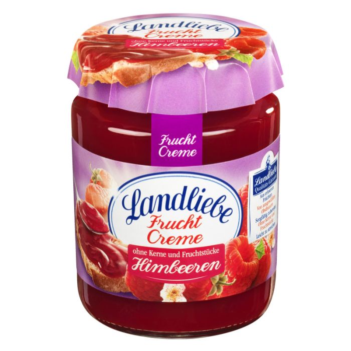 Landliebe Fruchtcreme, 200g Himbeere, fein passiert-4002575475166