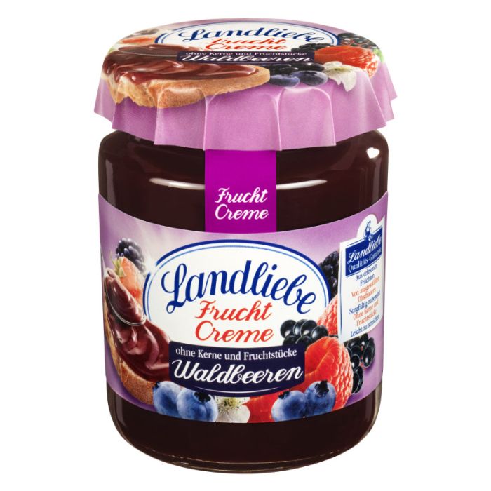 Landliebe Fruchtcreme, 200g Waldbeeren, fein passiert-4002575475180