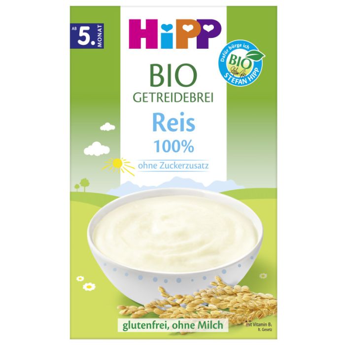 HiPP BIO Getreidebrei, 100% Reis, 200g-4062300343108