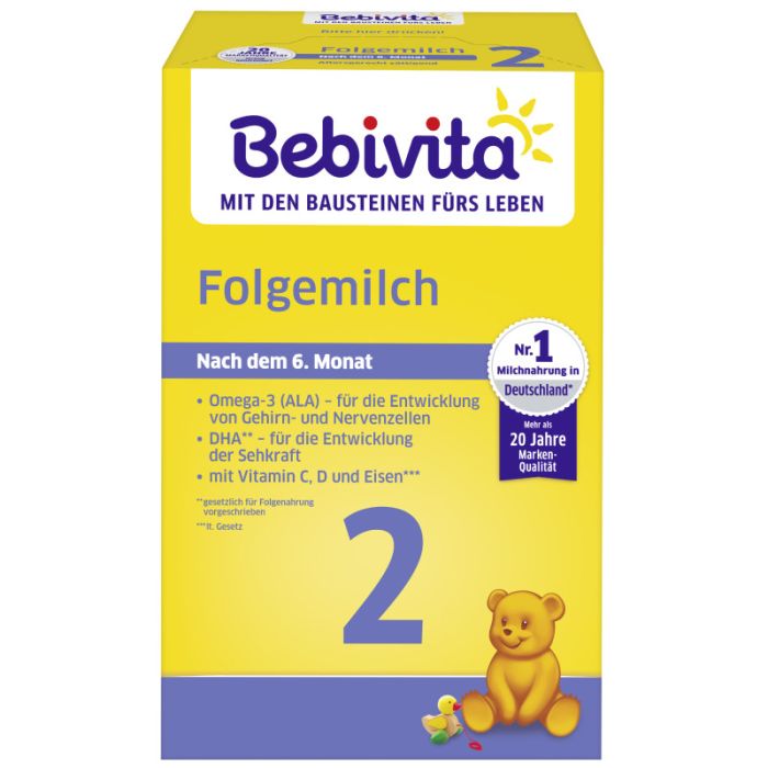 Bebivita Milchnahrung 2 Folgemilch, 500g-4018852021063